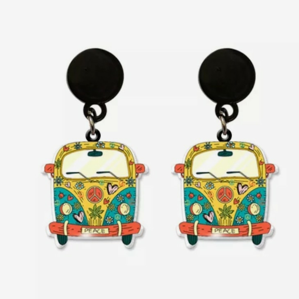 3/$25 Volkswagen bus earrings